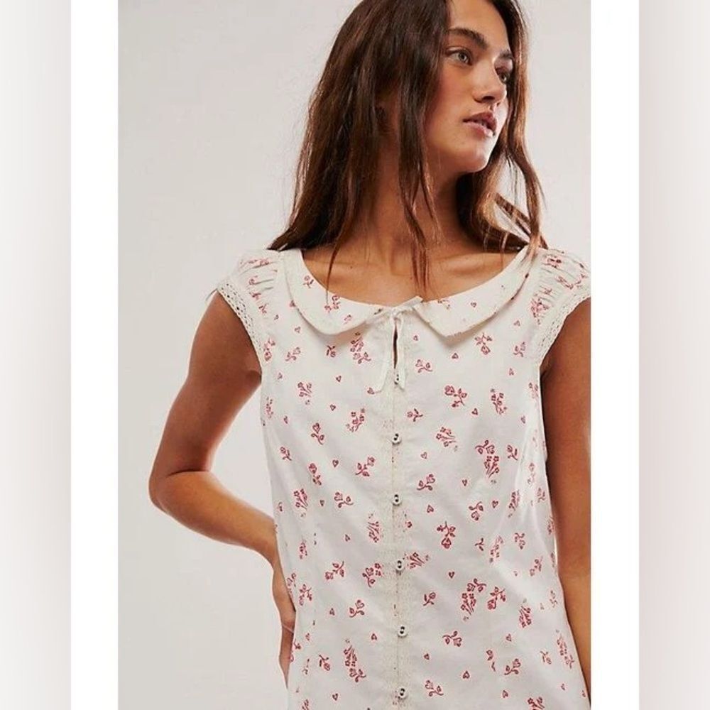 Free People Beasley Mini Dress/ size M - Picture 4 of 11
